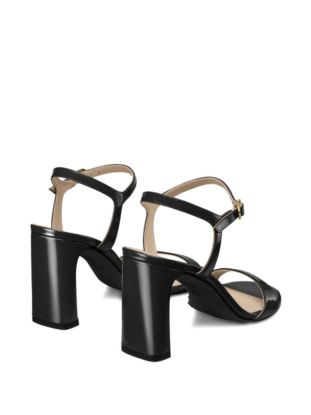 patent leather ankle-strap sandals - 4