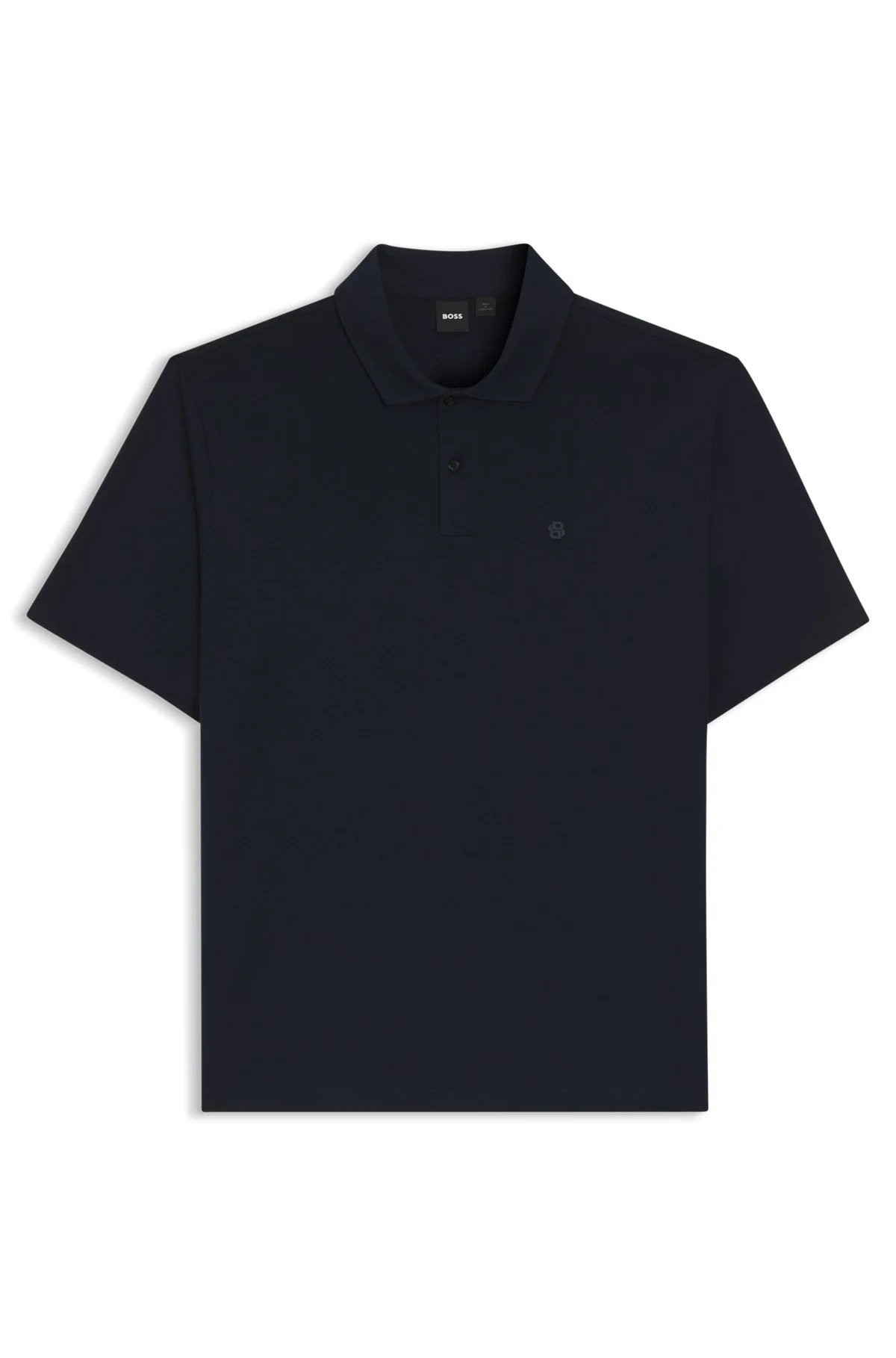COTTON POLO SHIRT WITH DOUBLE B MONOGRAM - 1
