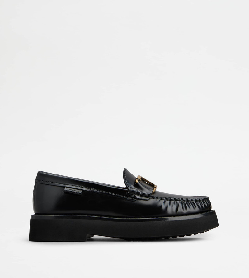 T TIMELESS LOAFER IN LEATHER - BLACK 1
