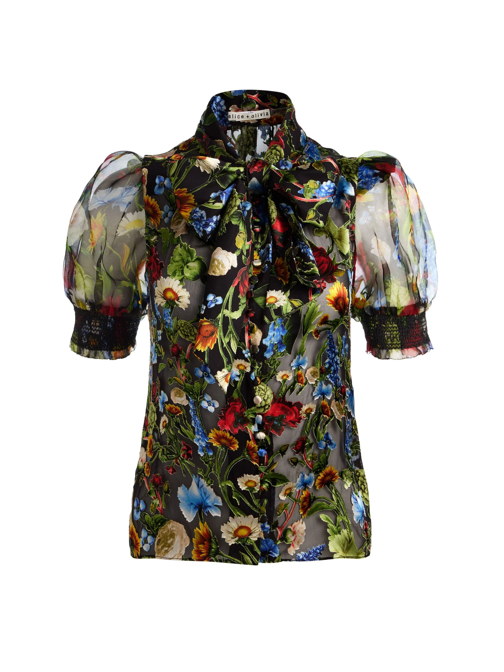 BRENTLEY PUFF SLEEVE BLOUSE - 1