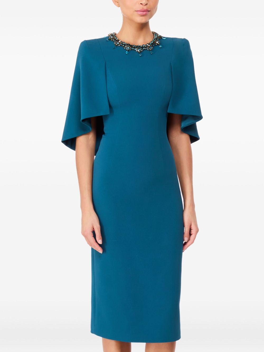 Ursa embellished-neck midi dress - 2