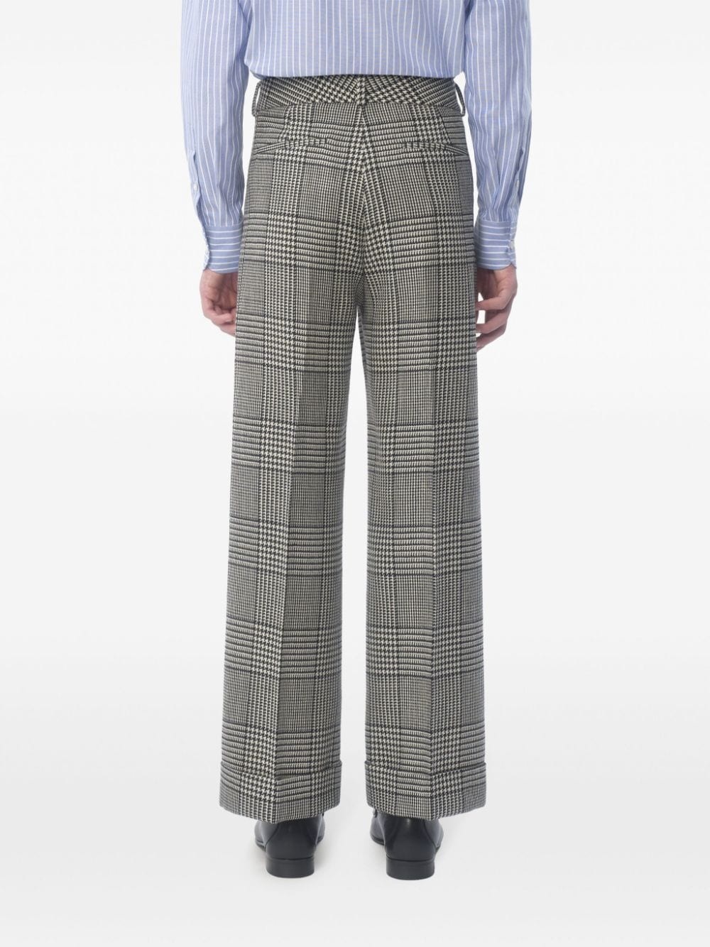 tartan-check trousers - 4