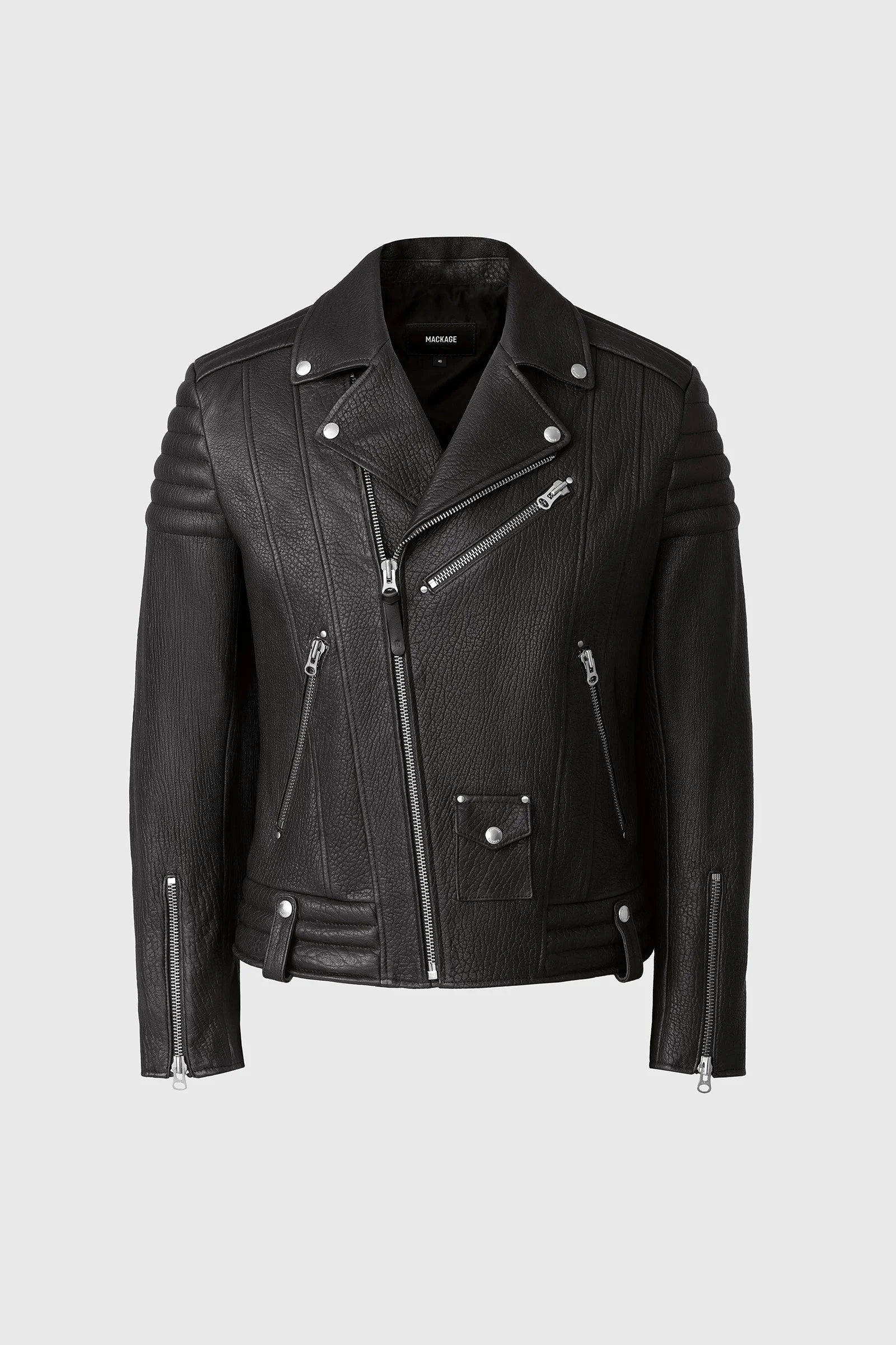 KENNETH-PB Leather moto jacket - 1