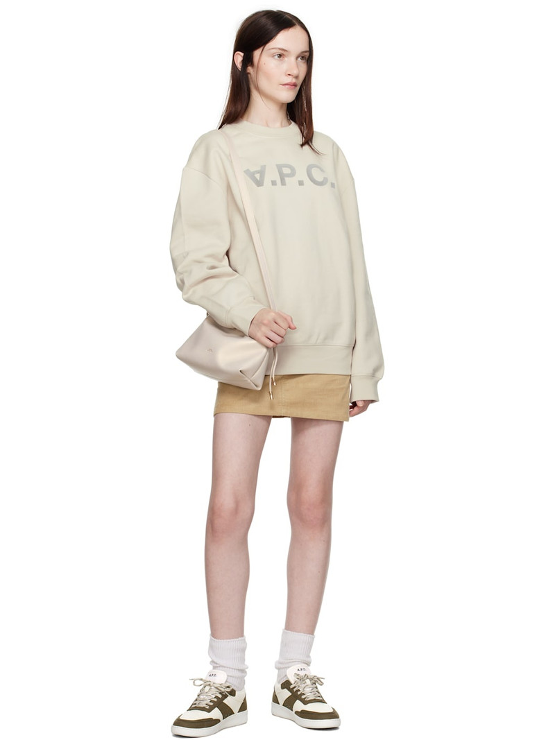 A.P.C. Beige Oversize Grand 'VPC' Sweatshirt outlook