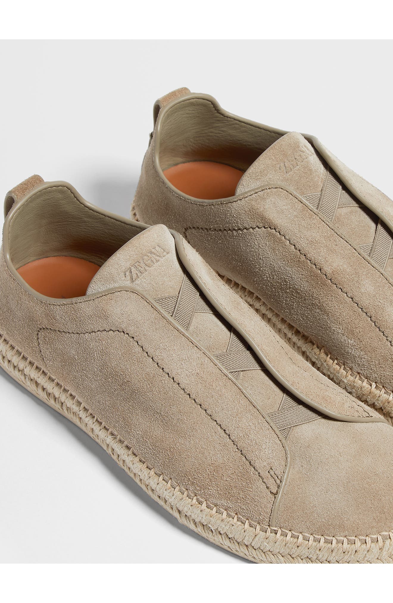 ZEGNA Triple Stitch™ Espadrille Slip-On Sneaker in Beige at Nordstrom - 5
