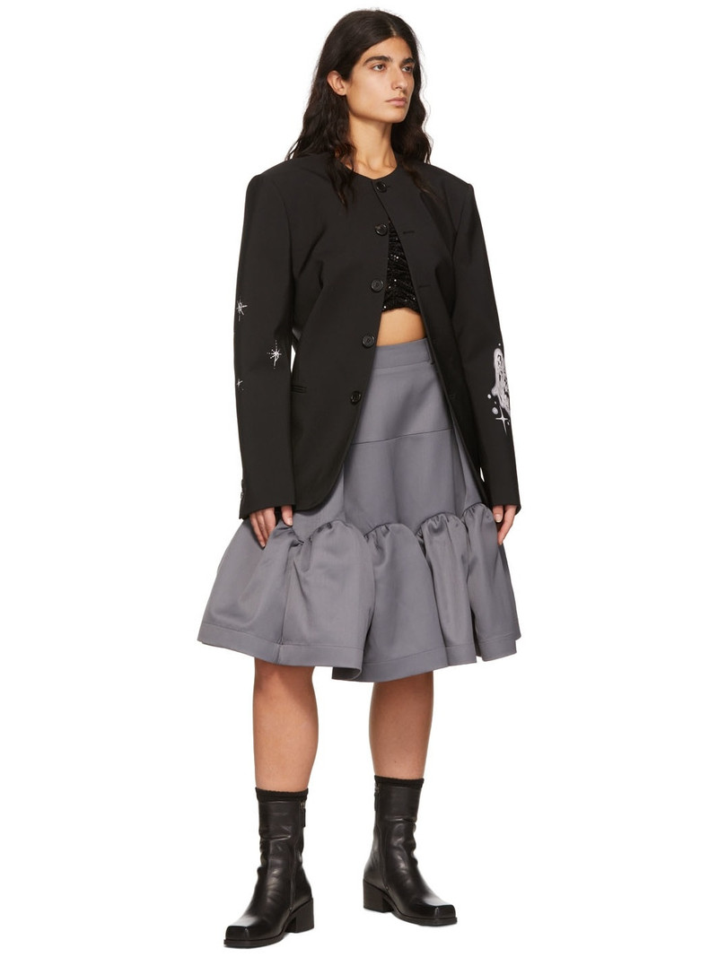 We11done Black Polyester Jacket outlook