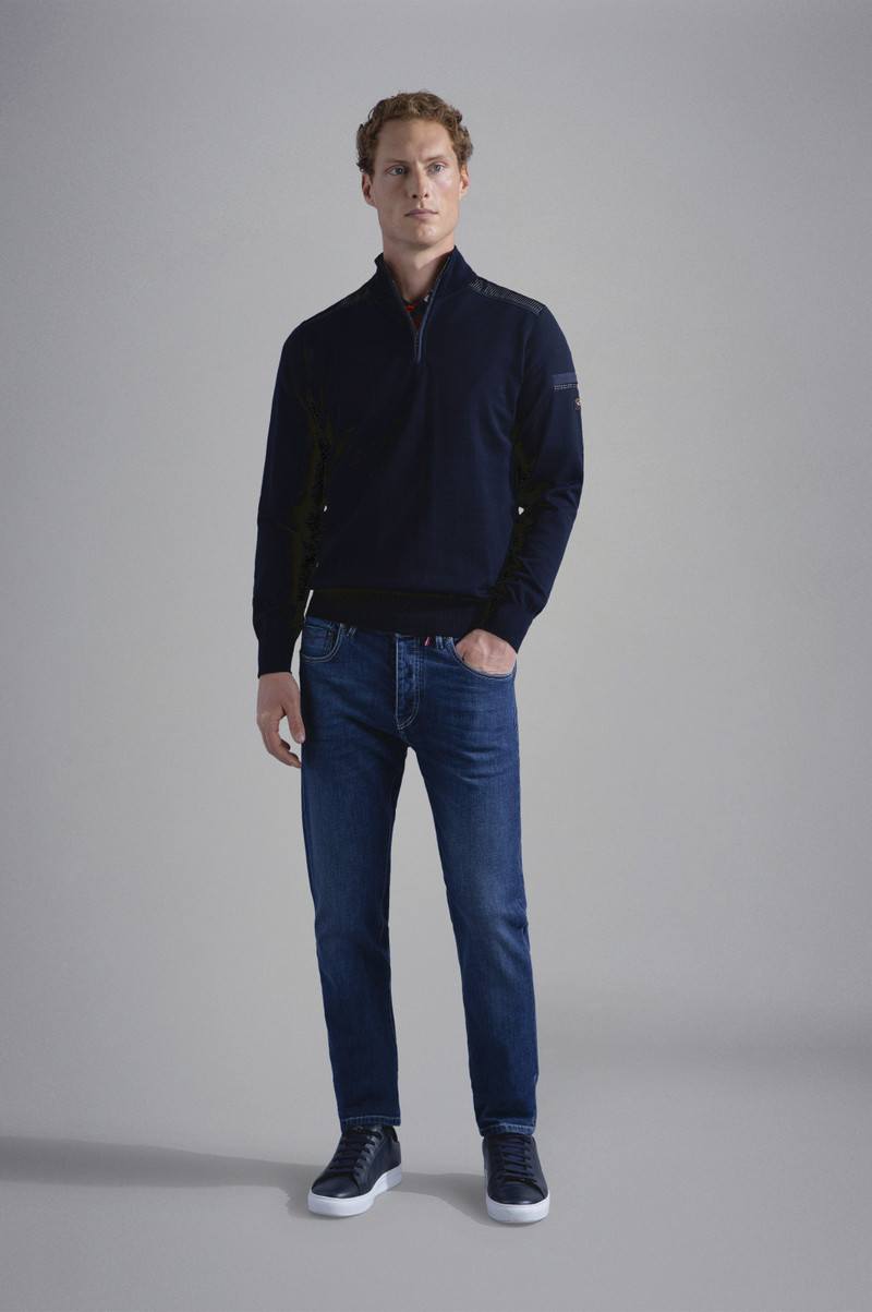 Paul & Shark RED RIVET STRETCH JEANS outlook