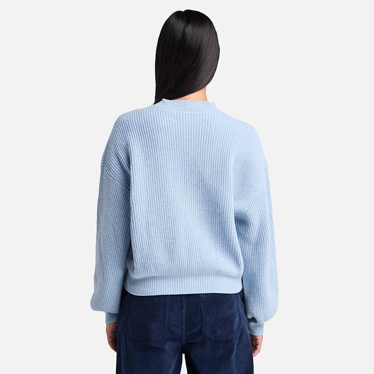 Women's Wool Blend Crew Sweater - 5