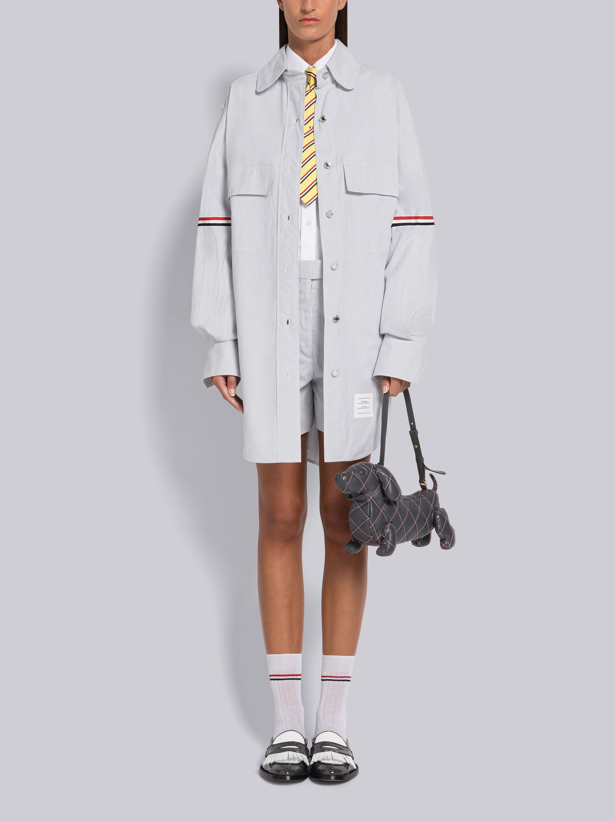 Pincord Supersized Mini Shirtdress - 4