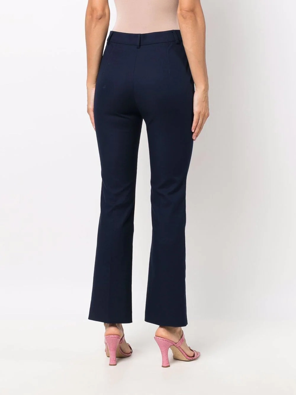high-rise flared trousers - 6