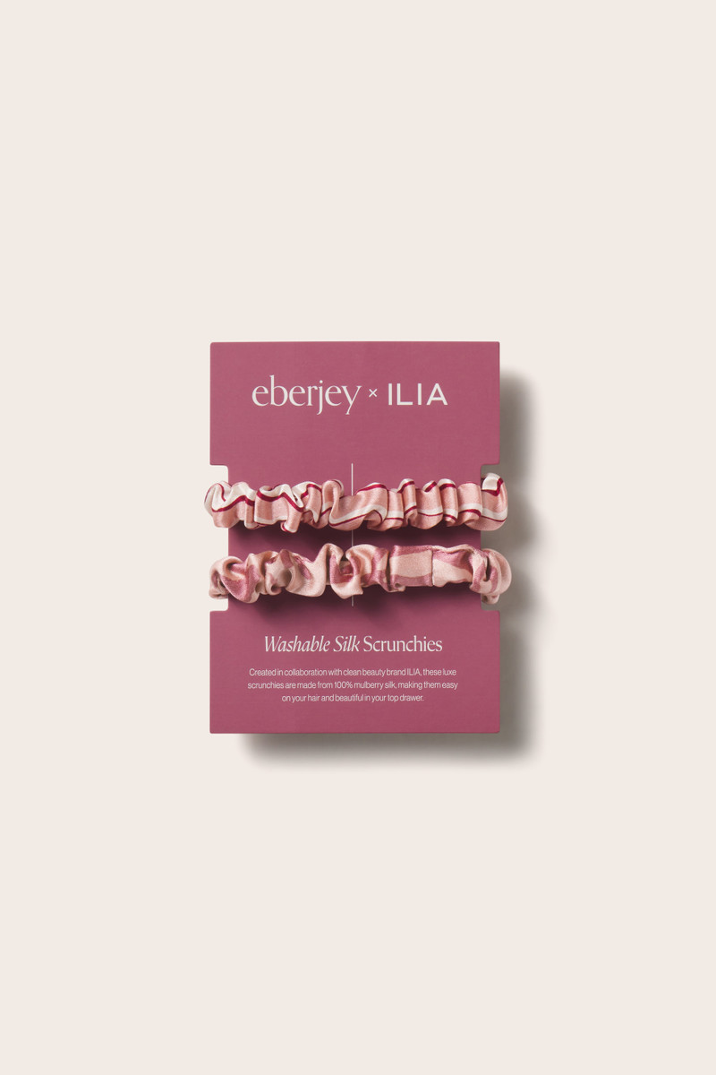 Eberjey x ILIA - Printed Washable Silk Scrunchie 2 Pack 1