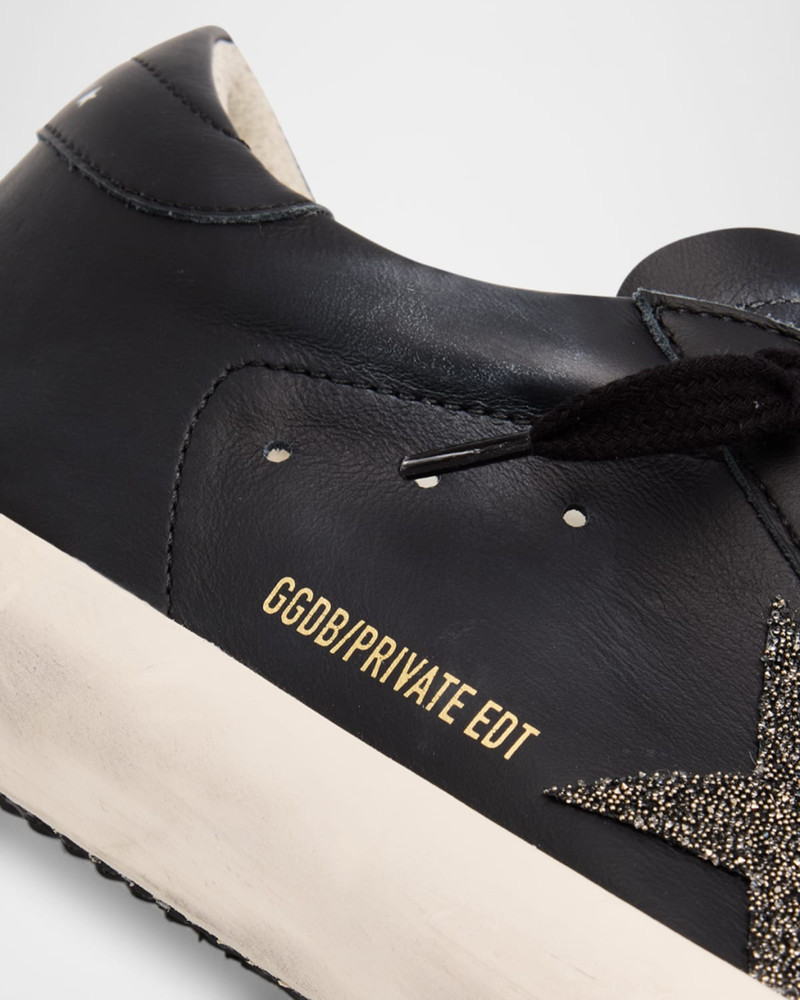 Super-Star Swarovski Leather Low-Top Sneakers 6