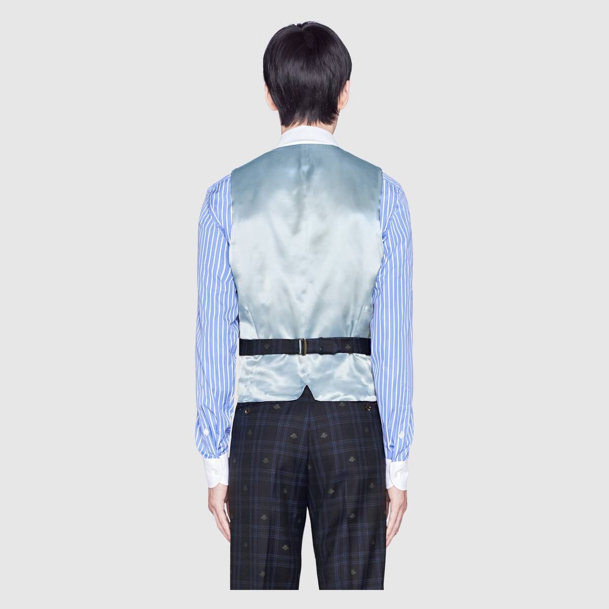 Bee check formal vest - 4