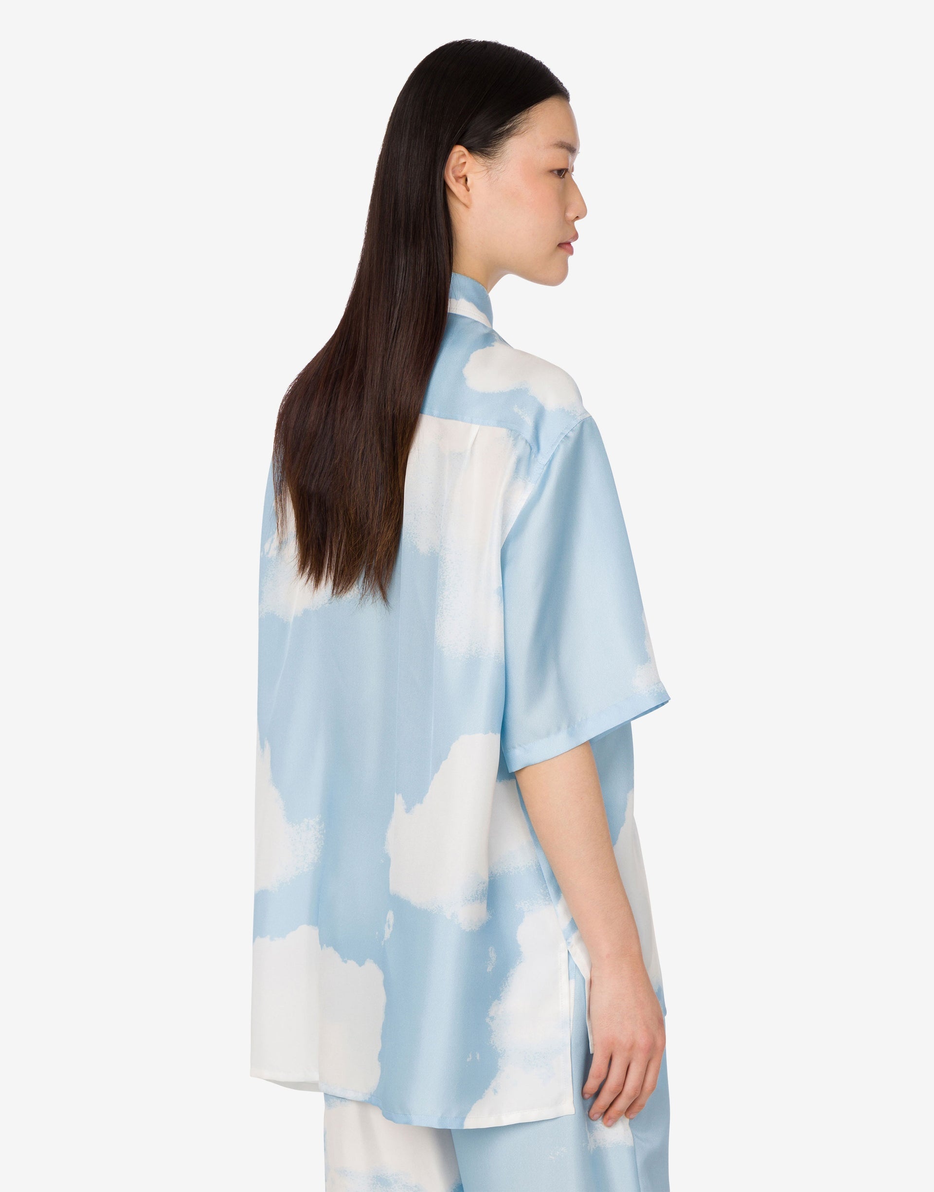 SILK TWILL SHIRT ARCHIVE CLOUDS - 3