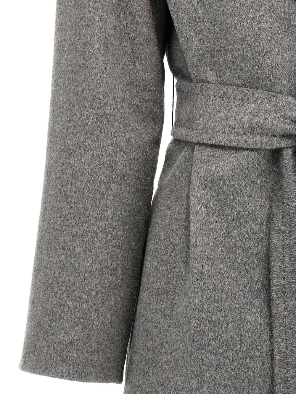 belted cashmere coat - 3