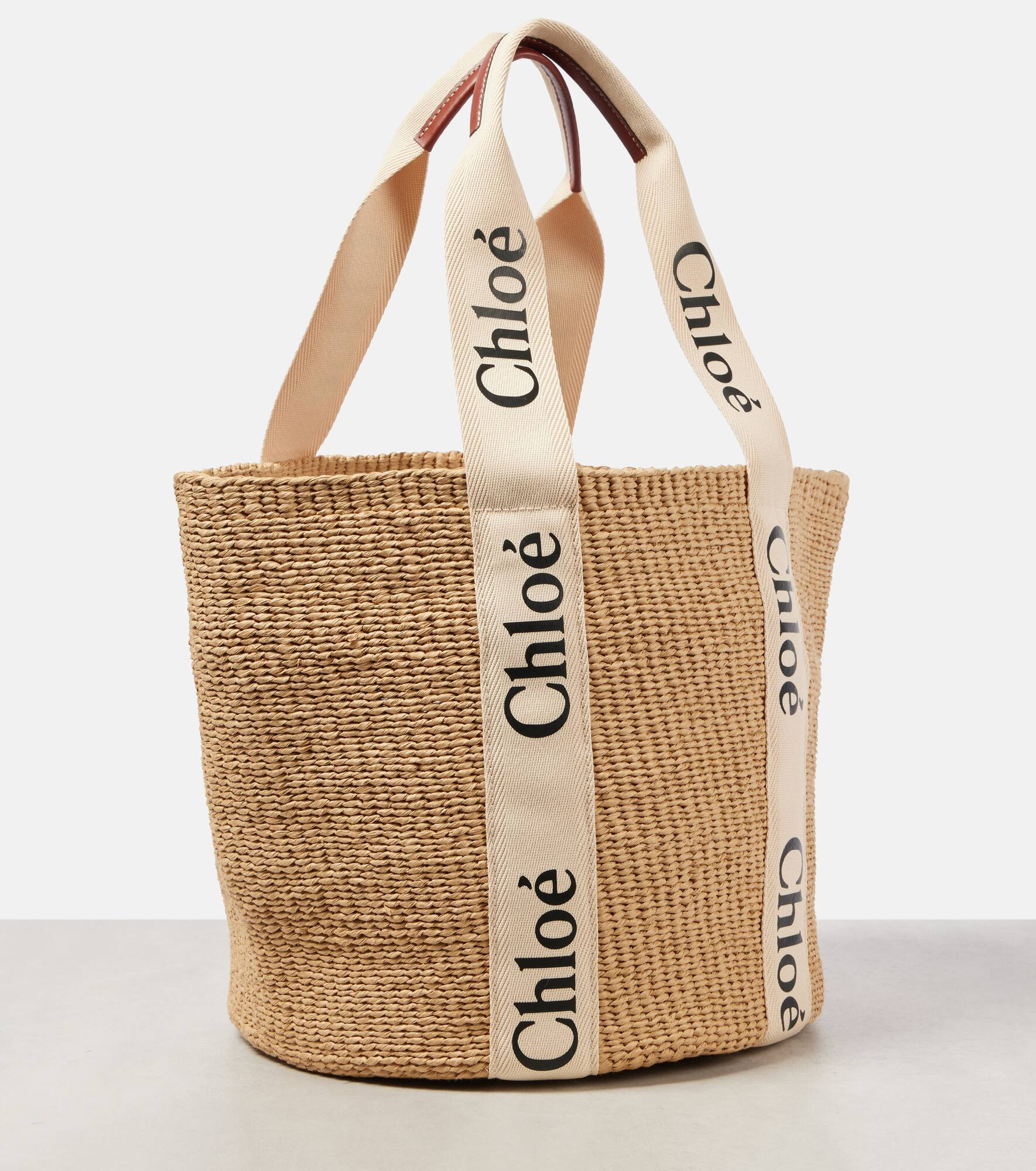 x Mifuko Woody Large raffia tote - 4