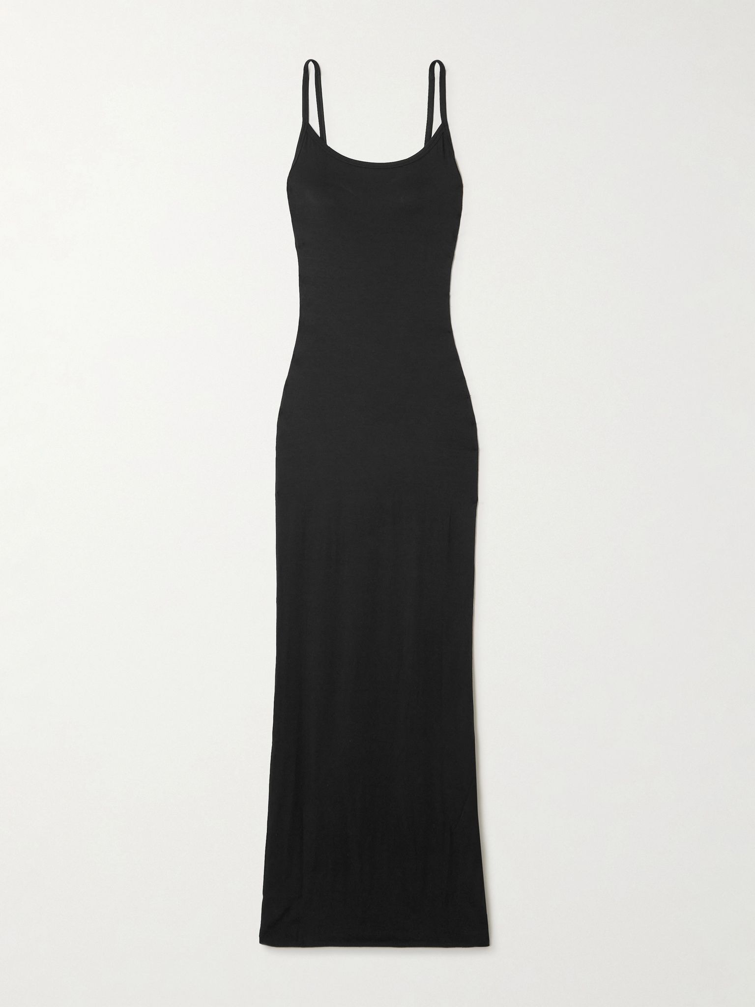 Josie stretch-modal jersey maxi dress Black - 1