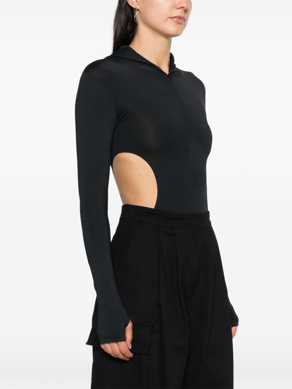 cut-out bodysuit - 3