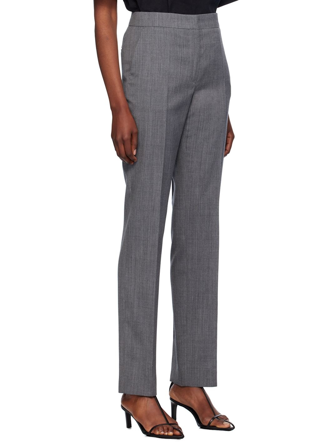 Gray Wool Trousers - 2