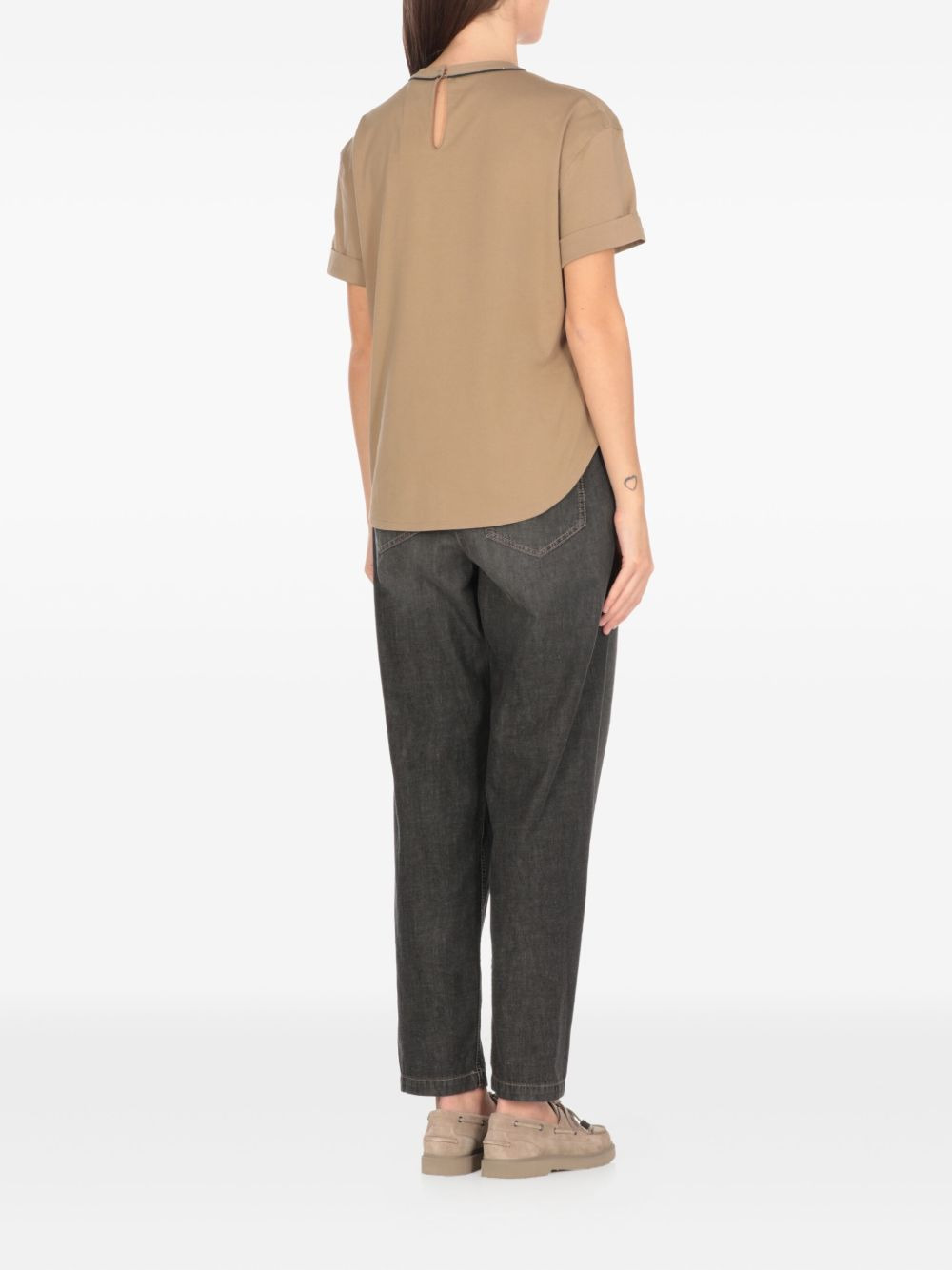 short-sleeve crewneck top - 4
