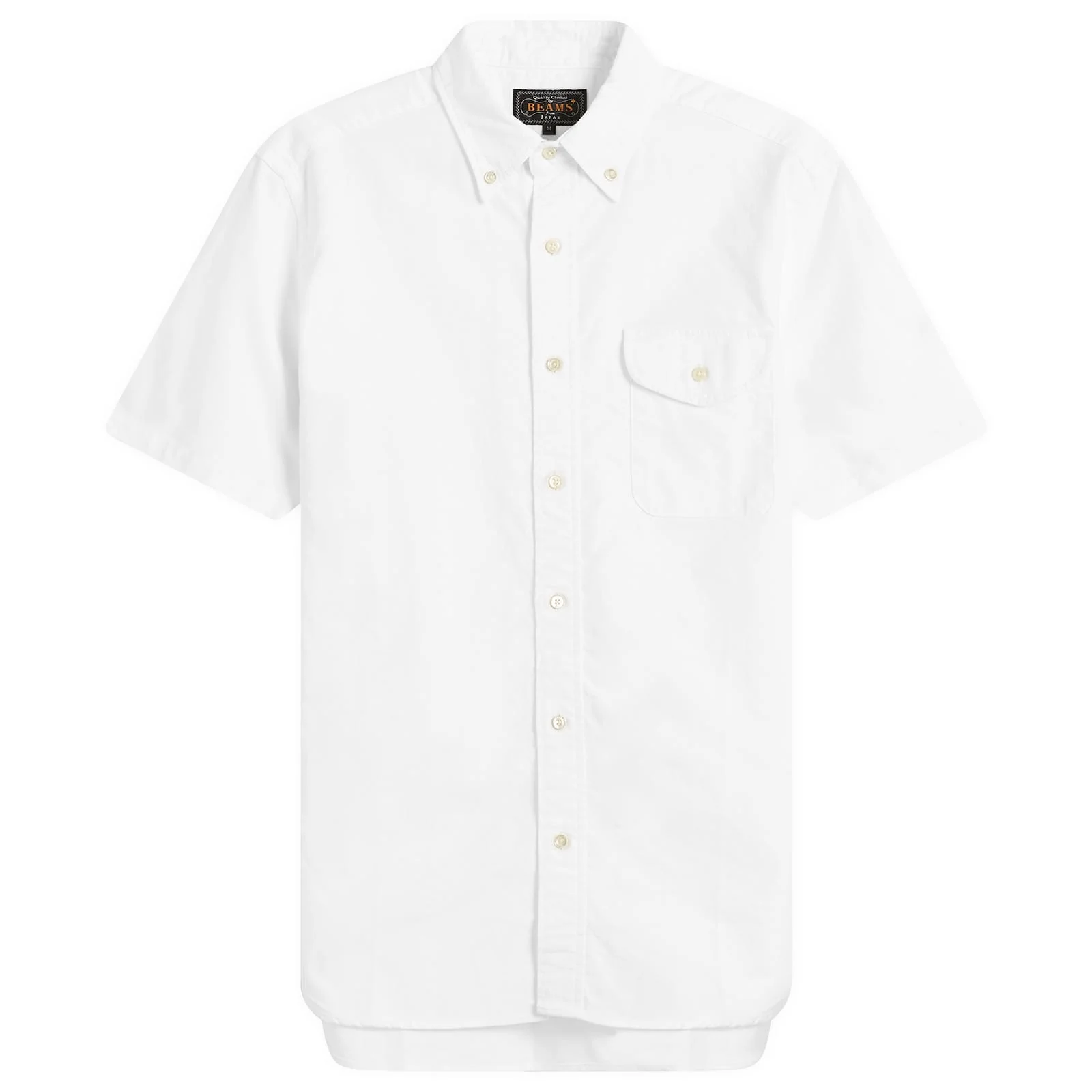 Beams Plus Button Down Short Sleeve Oxford Shirt - 1