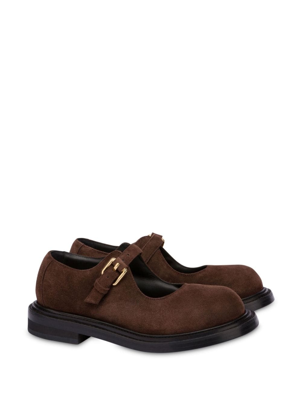 buckled suede loafers - 2