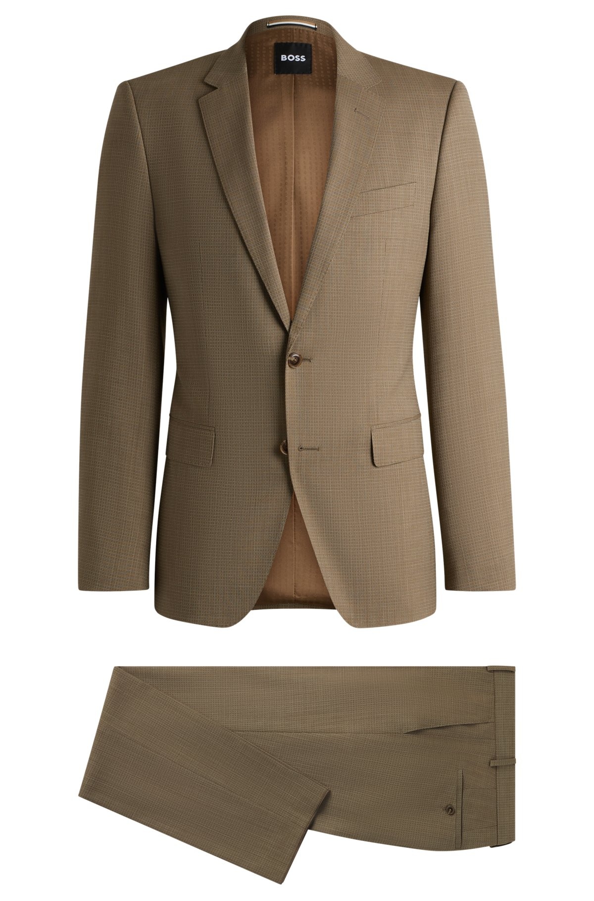 SLIM-FIT SUIT IN STRETCH CLOTH - 8