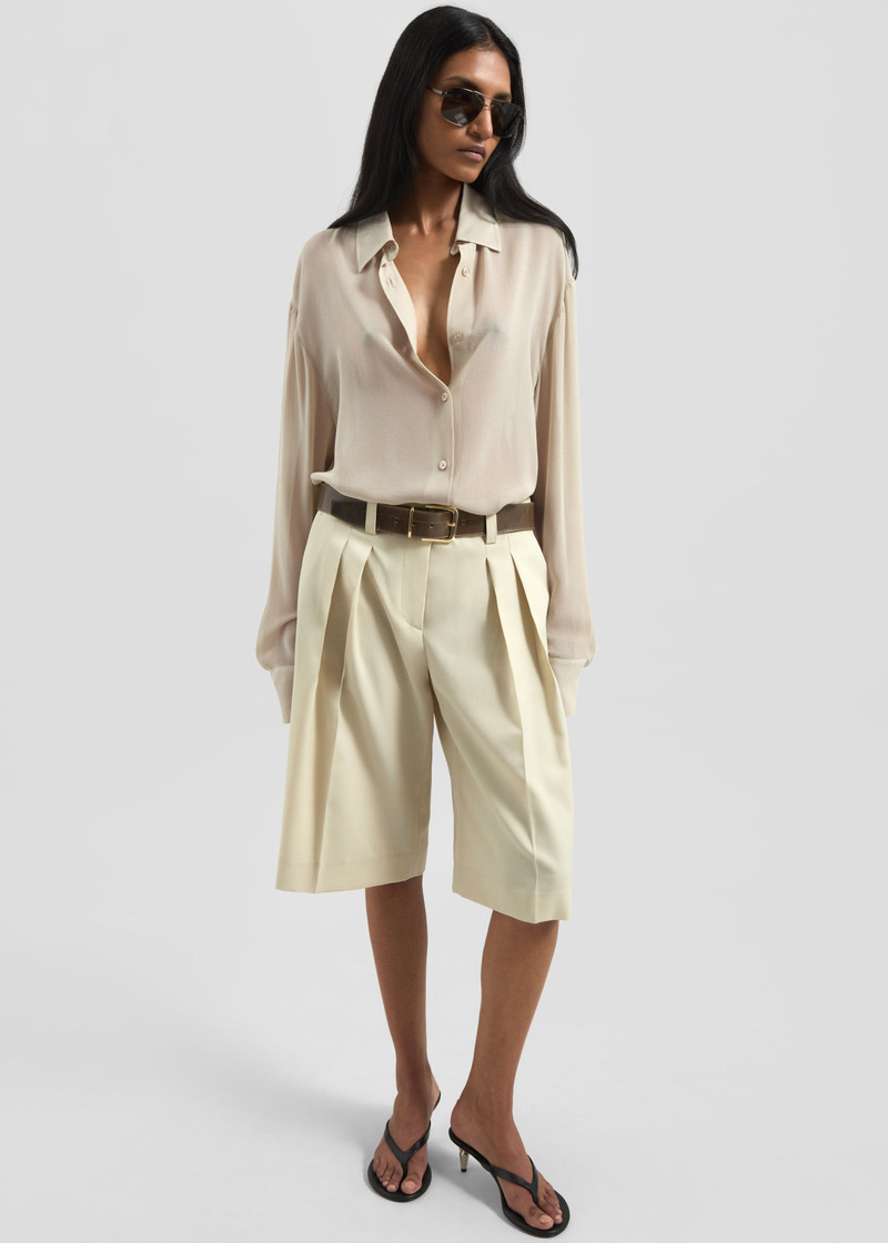 Peri Georgette Shirt - Cement 10
