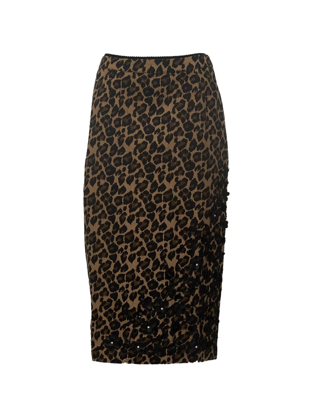 Kasey leopard-print midi skirt - 1