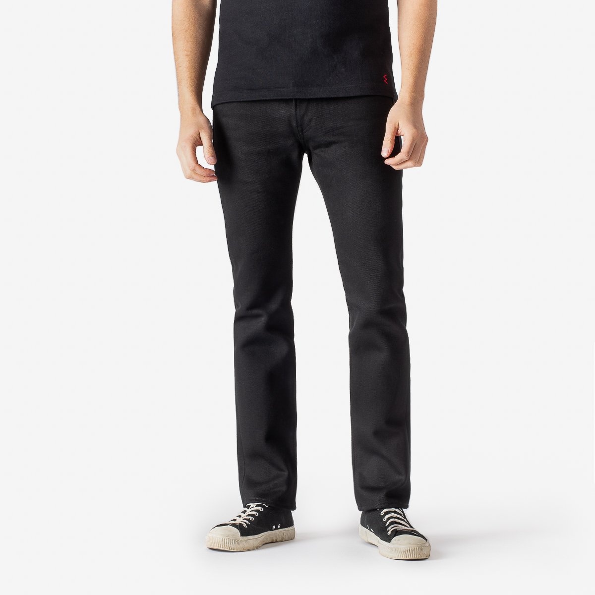 21oz Non-Fade Denim Super Slim Cut Jeans – Superblack - 2