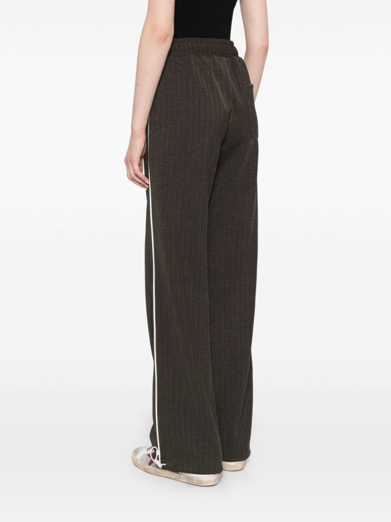 striped logo printed track pants 4