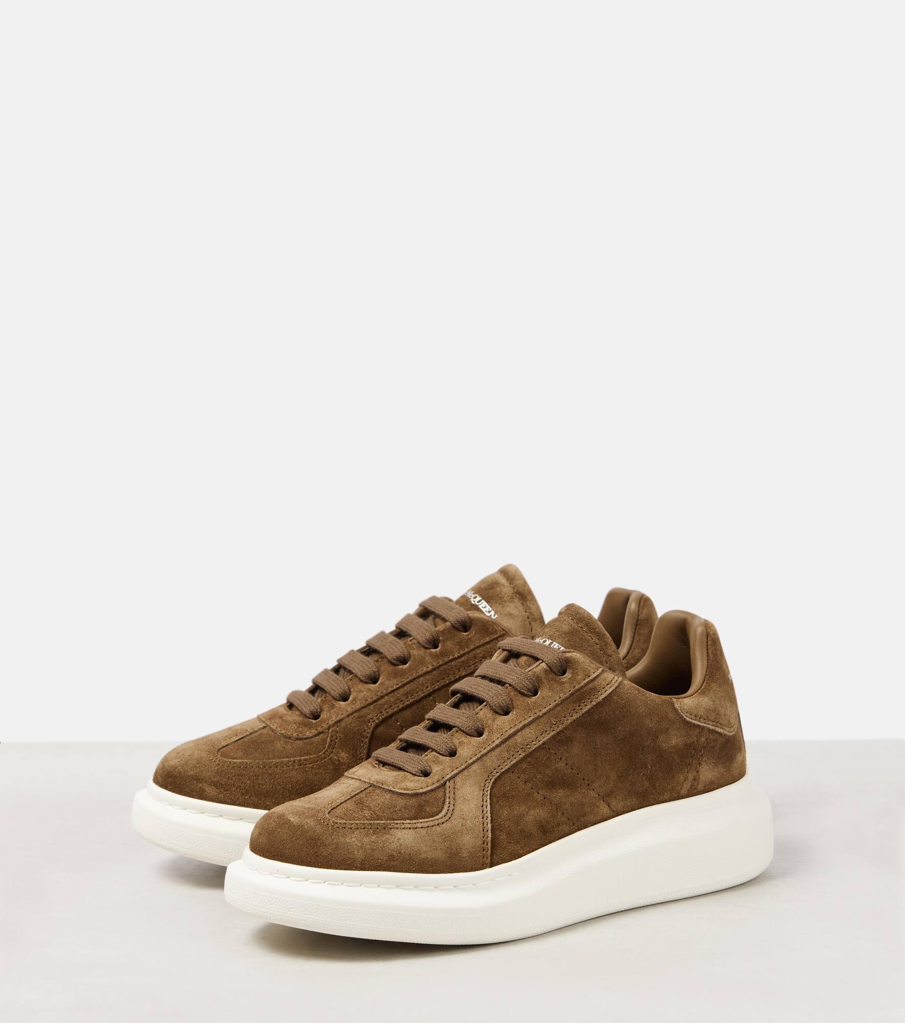 Suede platform sneakers - 3