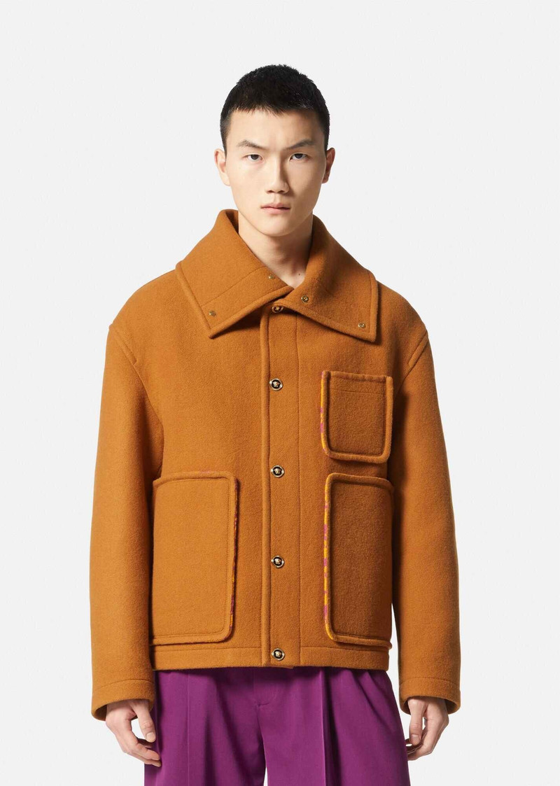VERSACE Barocco Silhouette Jacquard Jacket outlook