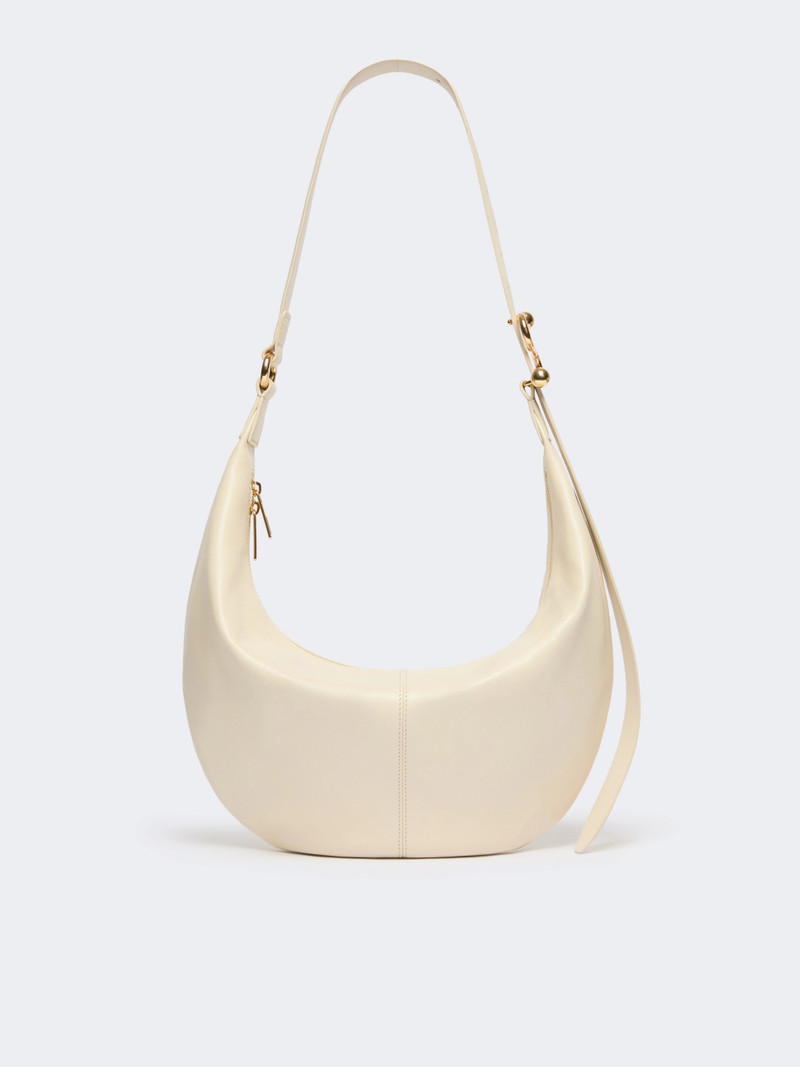 BRUNO Nappa leather hobo bag - VANILLA 1