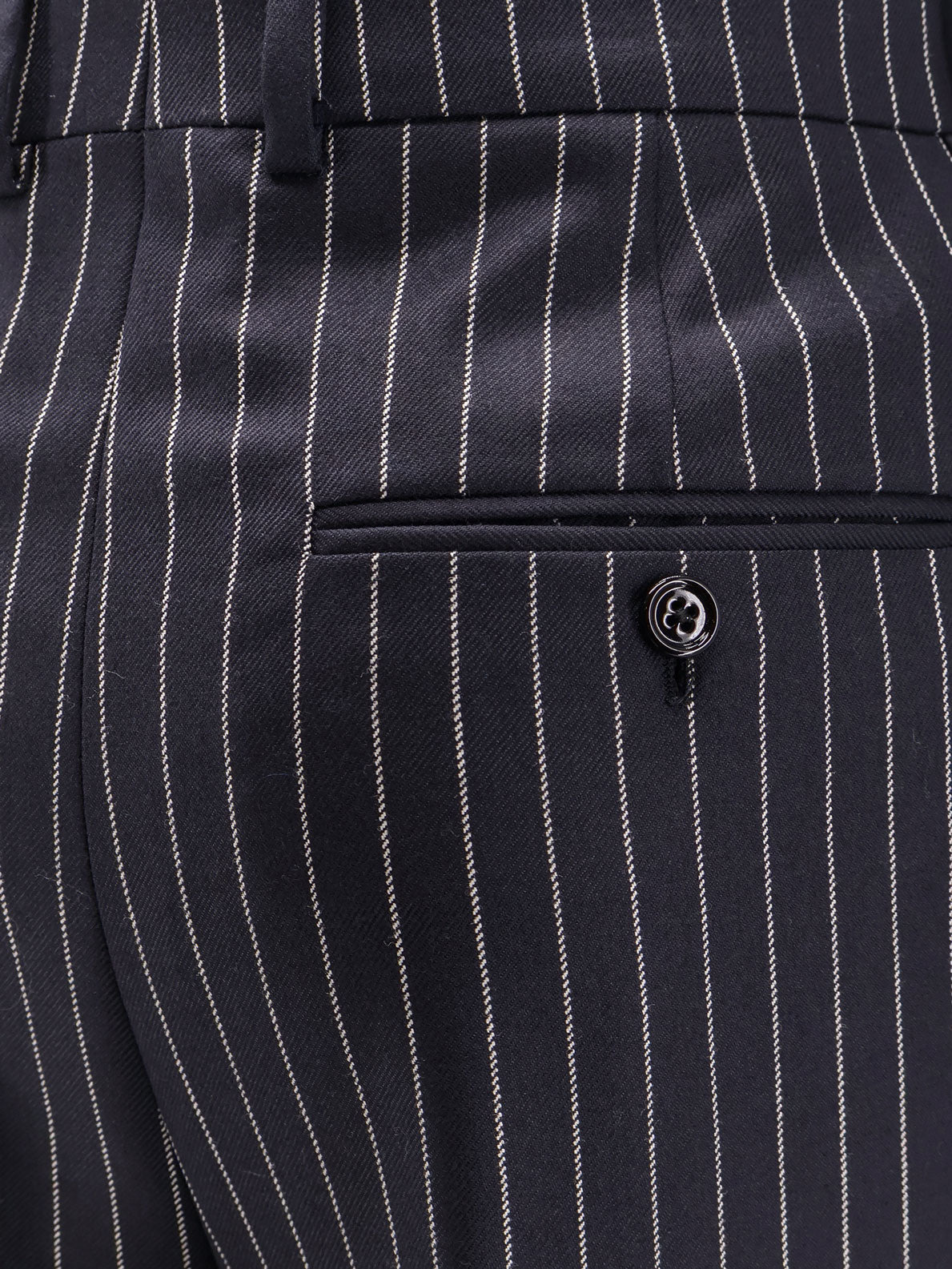 Celine Men Keith Wool Trousers With Pinstripe Motif - 3