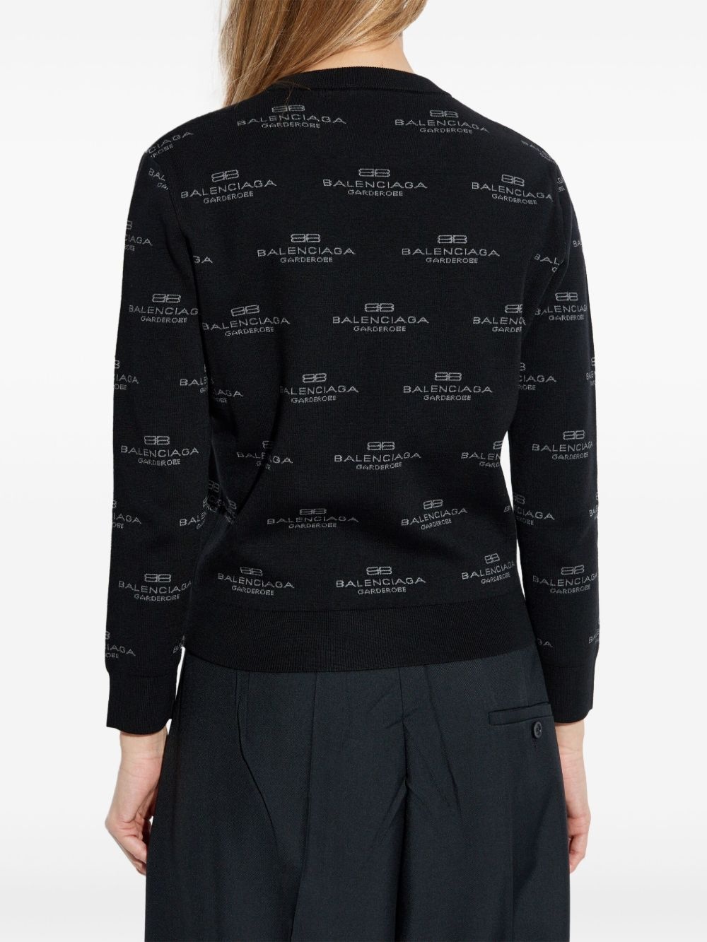all-over logo-print jumper - 4