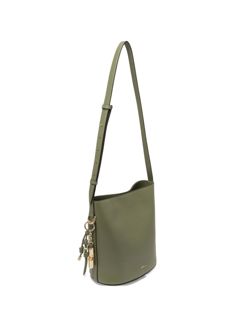 small Roxie leather charm tote bag 3
