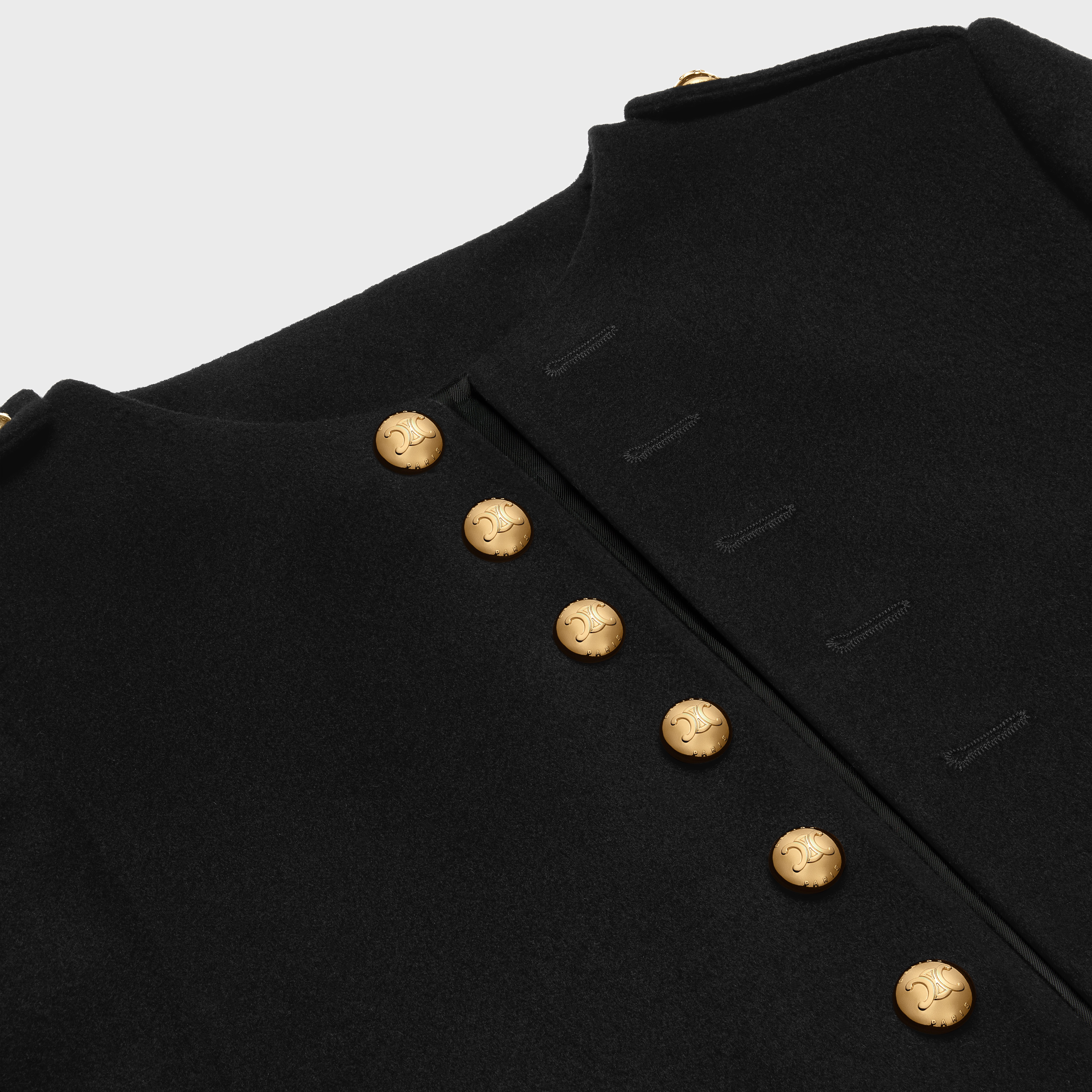 Military jacket in wool cloth - 3