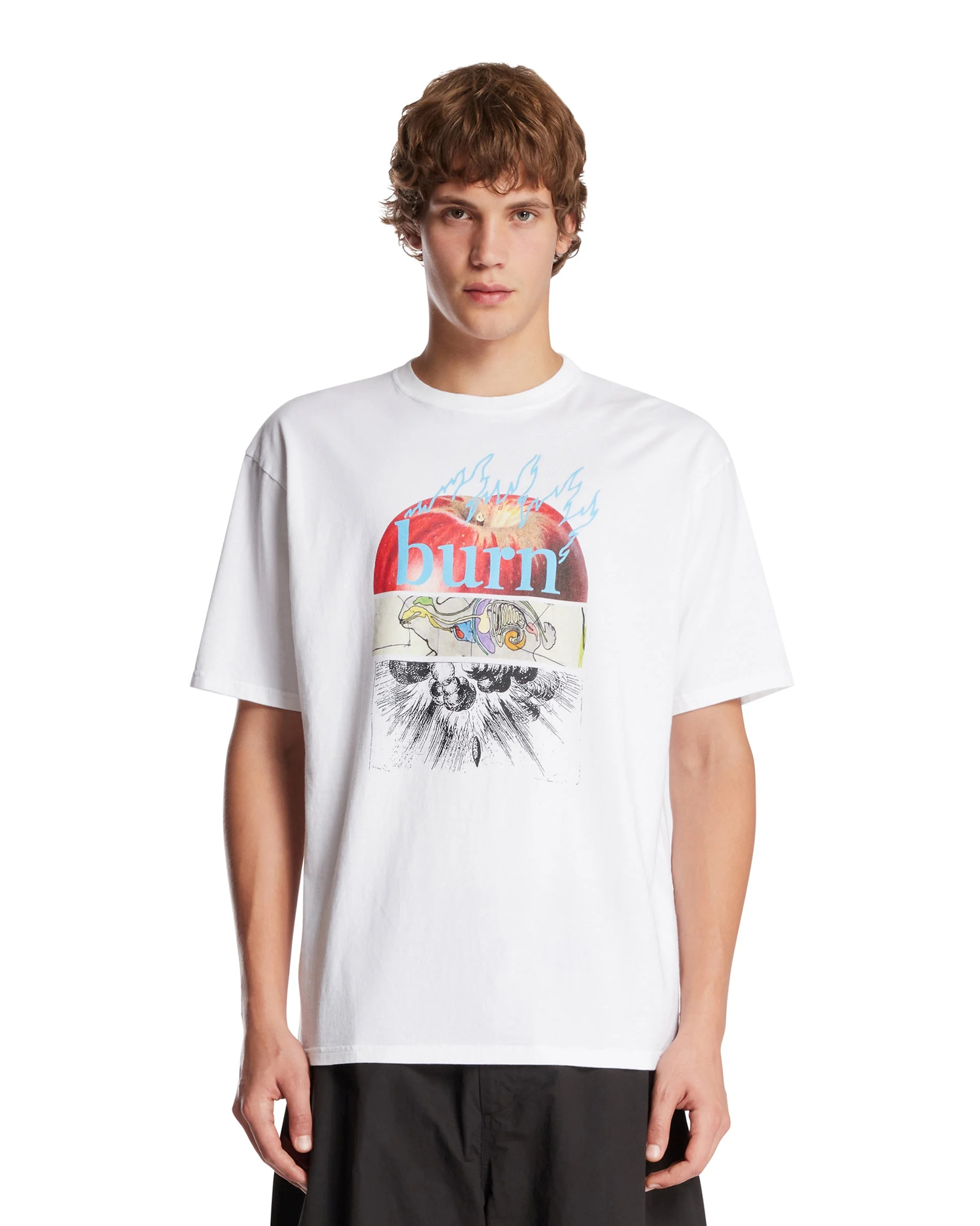 White Printed T-Shirt - 1