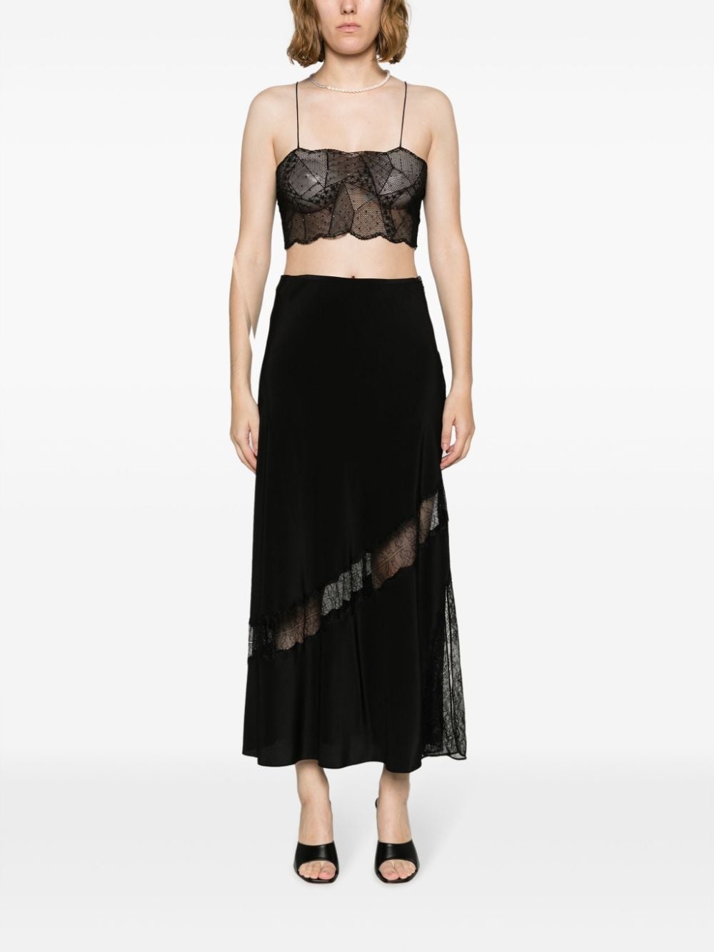 Jayal silk midi skirt - 2
