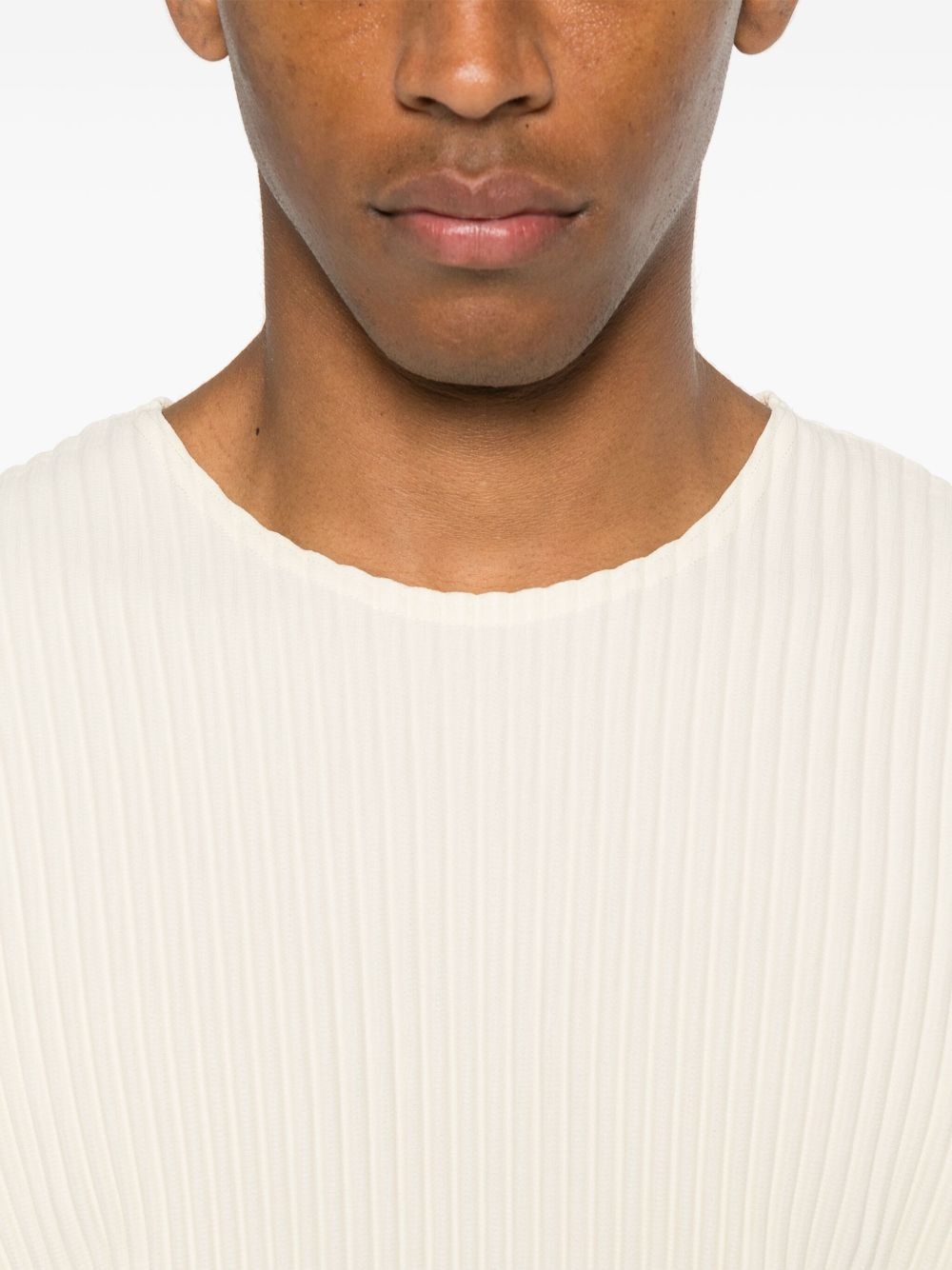 plissé-effect T-shirt - 5