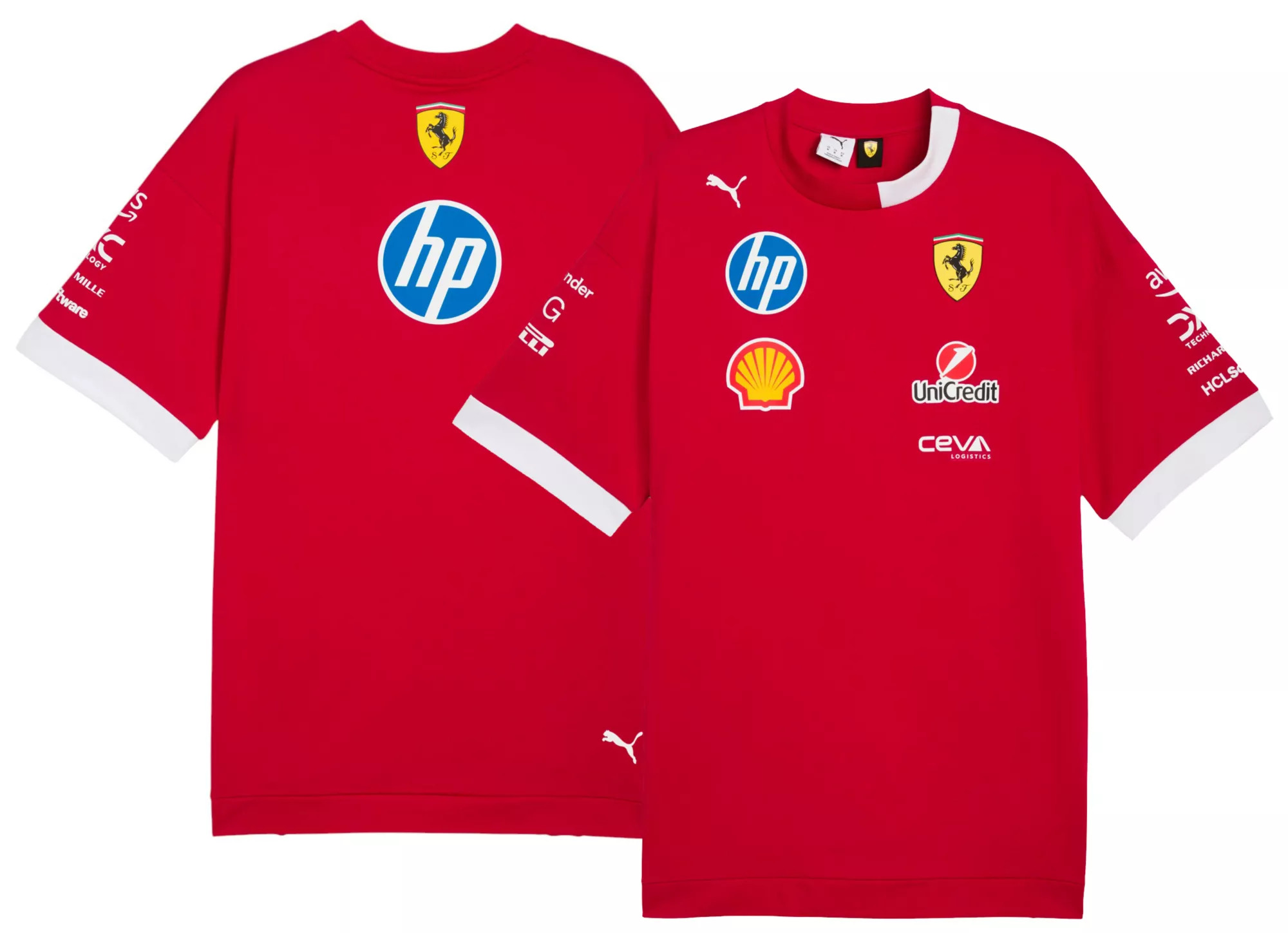 PUMA Men's F1 Ferrari Red Drivers T-Shirt - 1