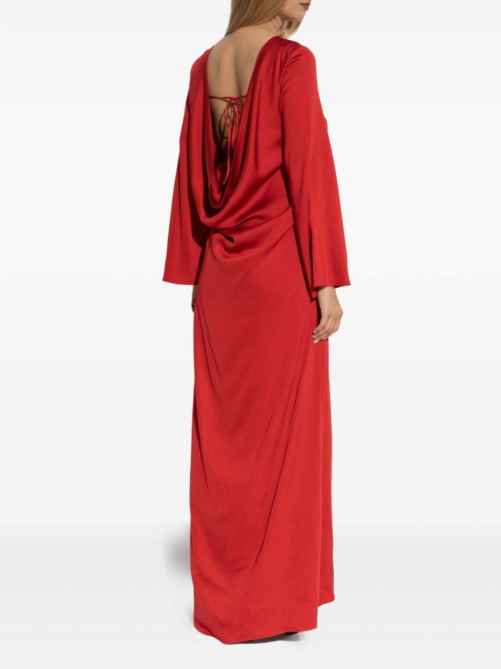 mock-neck cocktail dress - 4