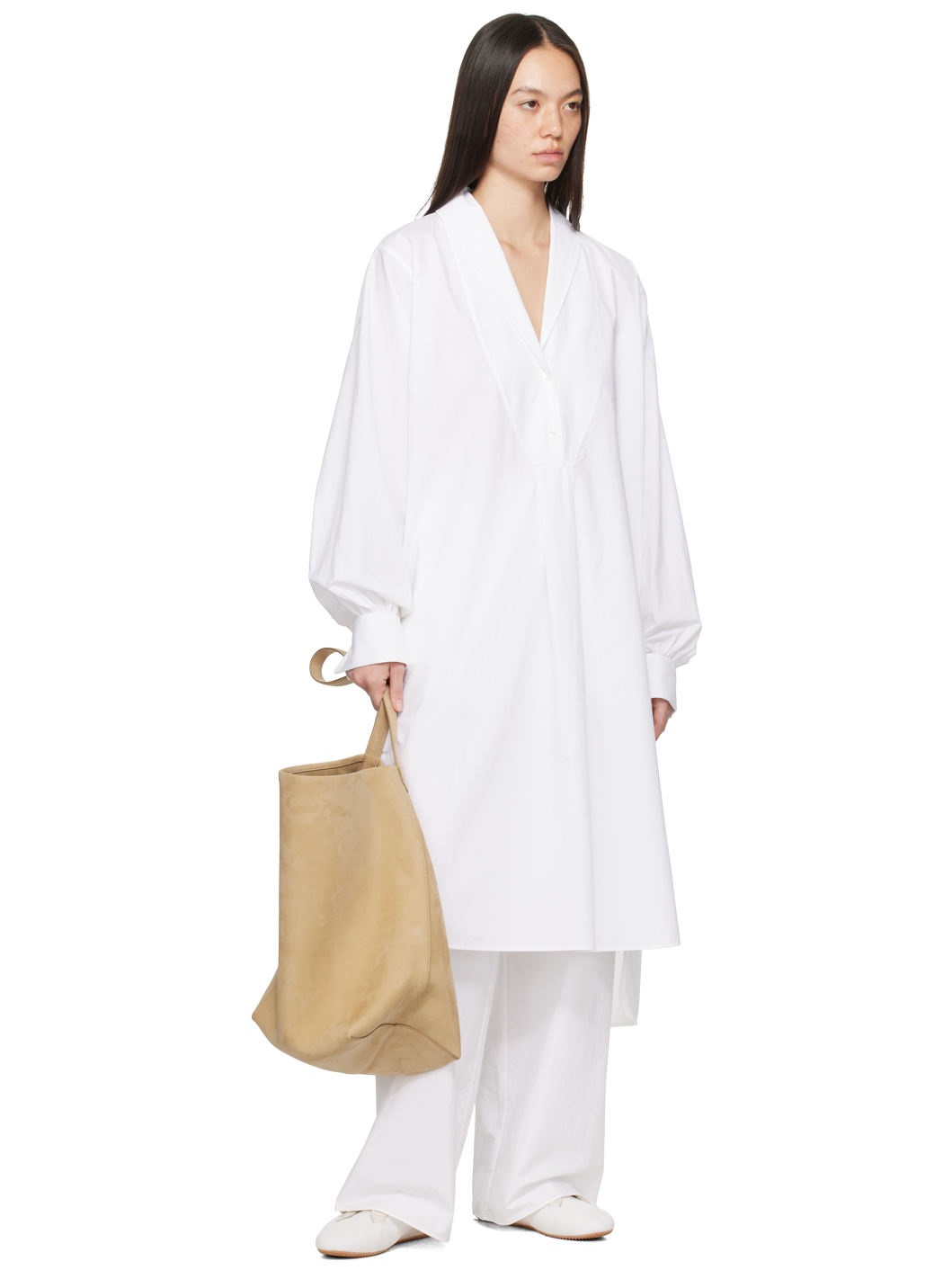 Beige Large N/S Park Tote - 4