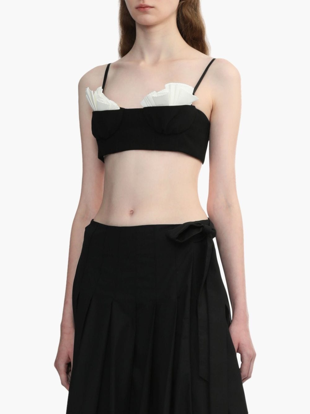 balconette-style cropped top - 3