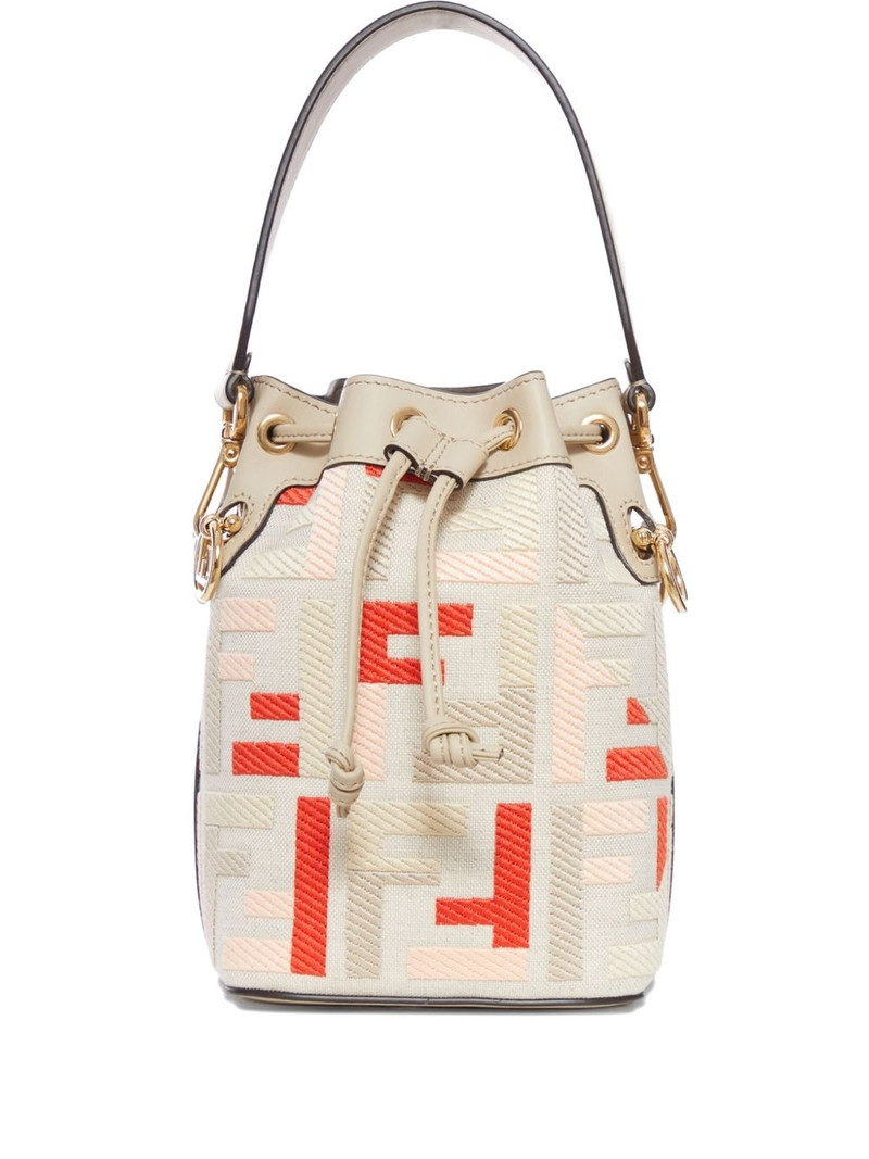 mini Mon Tresor FF-jacquard bucket bag 1