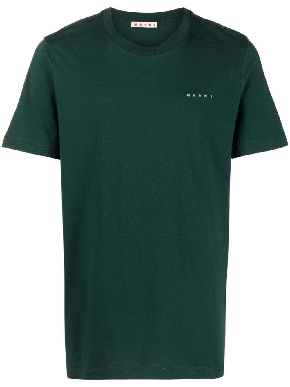 logo-embroidered cotton T-shirt - 1