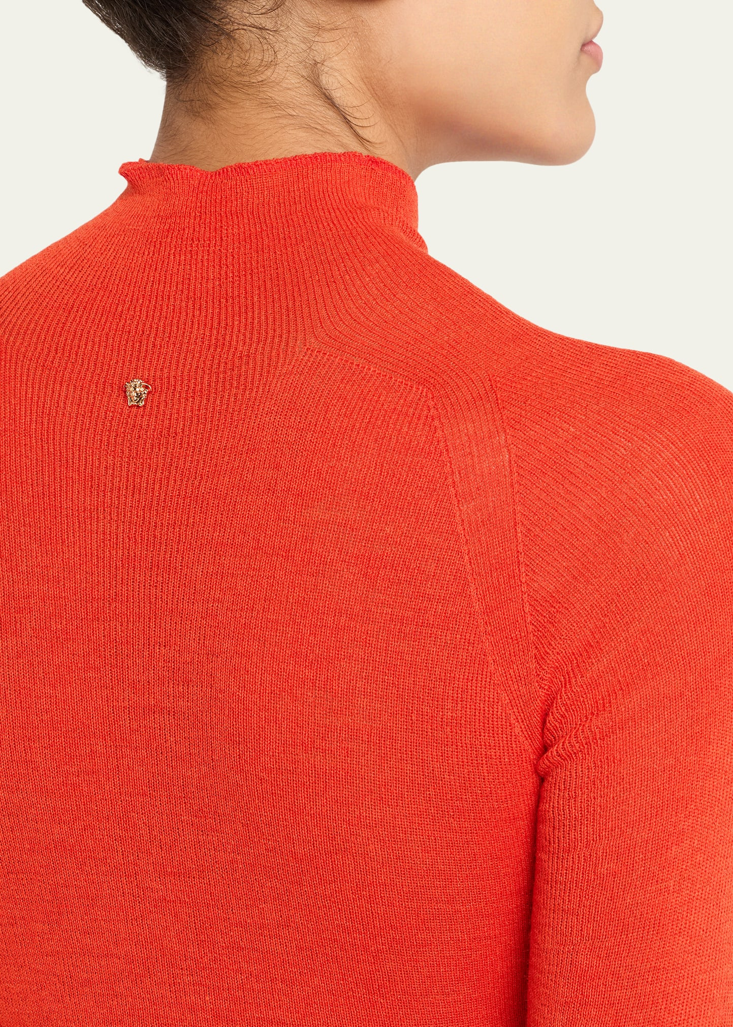 Ribbed Mock-Neck Sweater - 5
