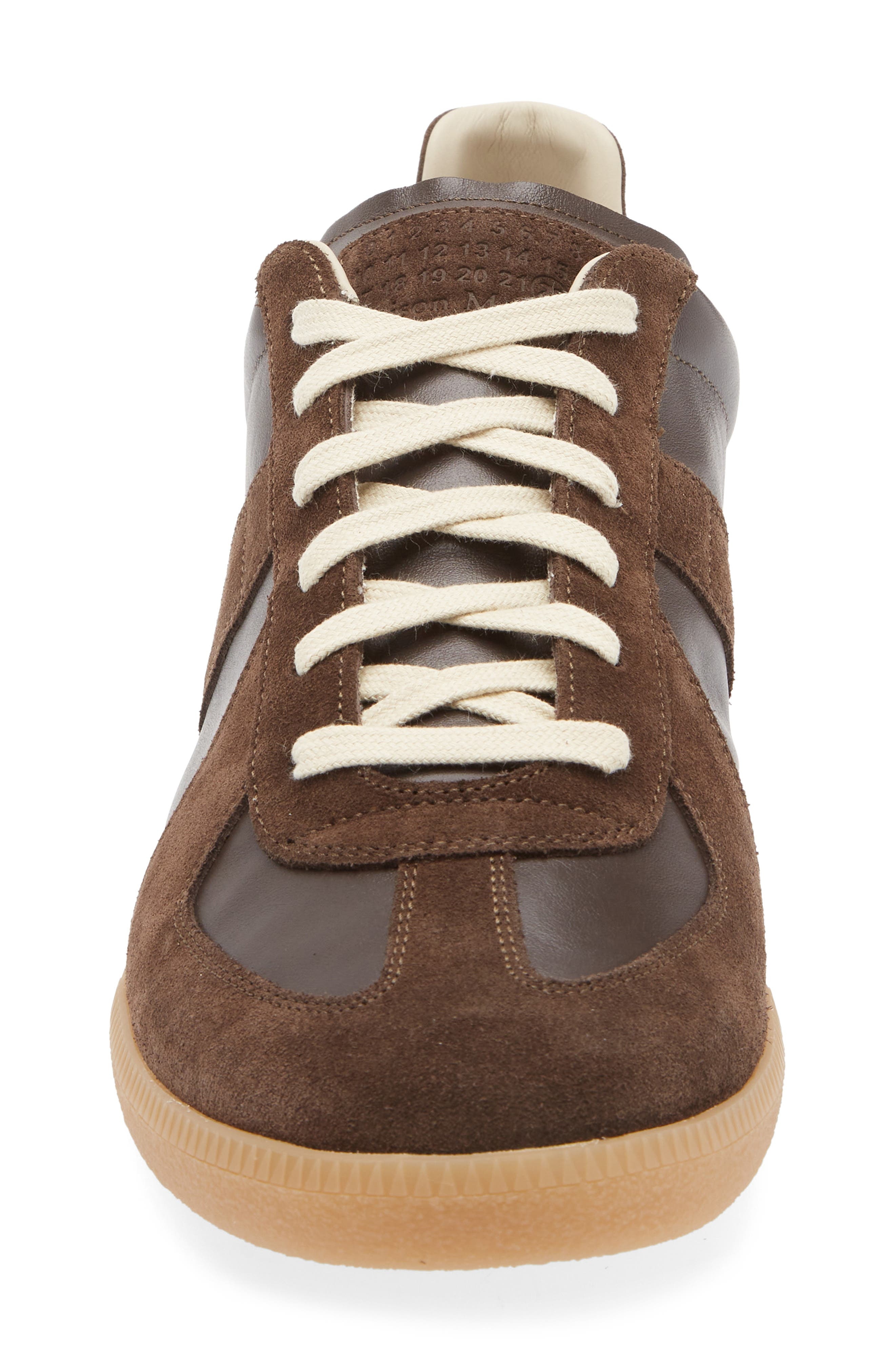Maison Margiela Replica Low Top Sneaker in Dark Brown at Nordstrom - 4
