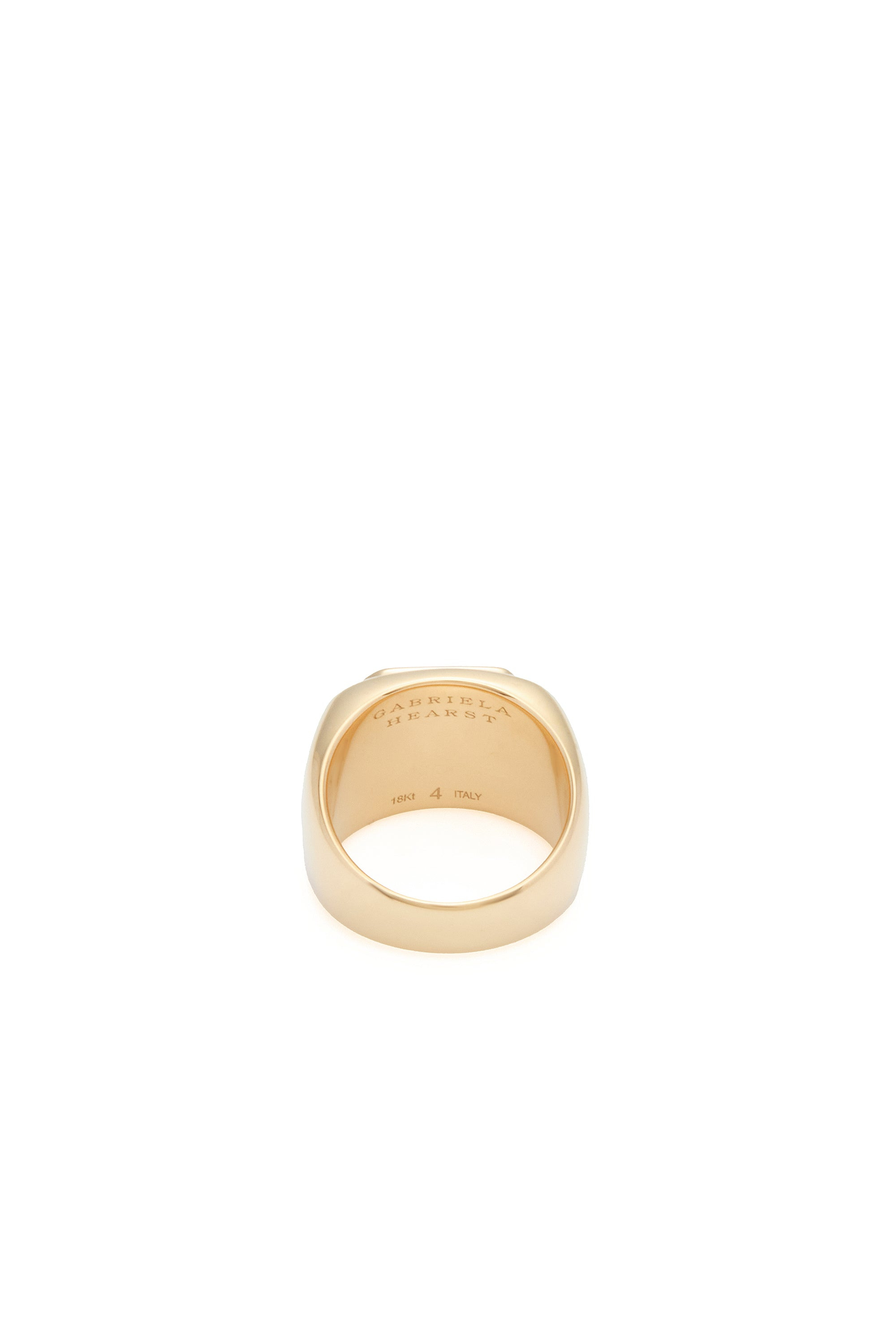 Large Ring in 18k Gold & Lapis Stone - 4